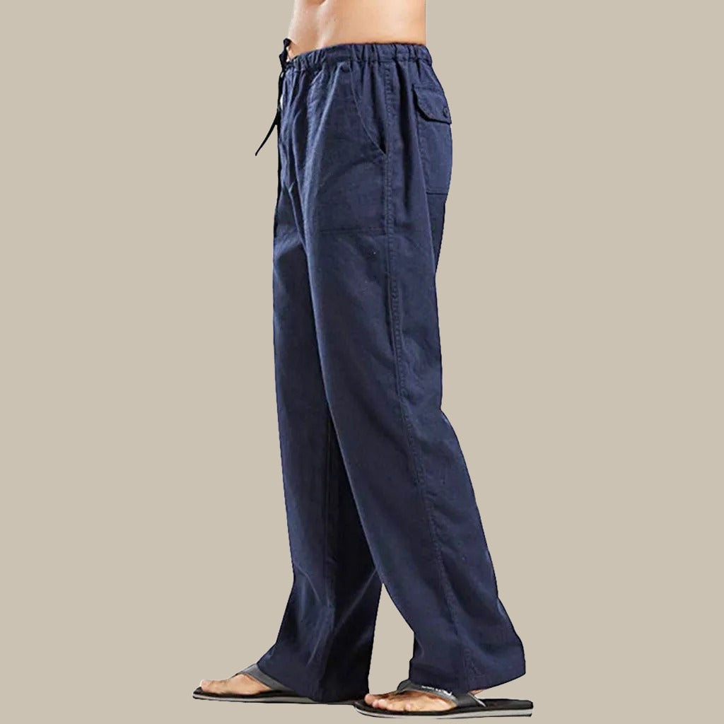 Pantalon en Lin Estival pour Homme, Élégant et Léger