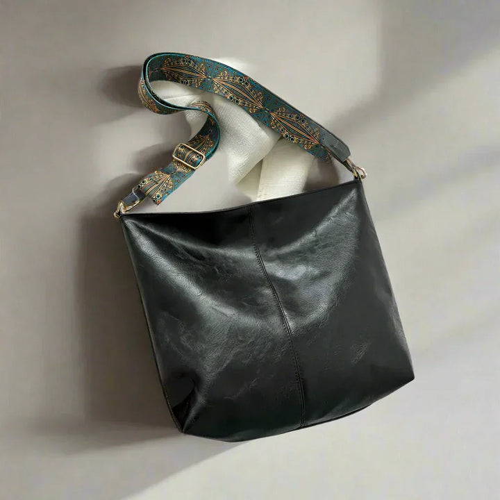 Sac à bandoulière vintage en cuir pour femme