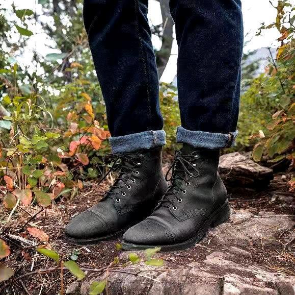 Bottes à lacets vintage pour hommes
