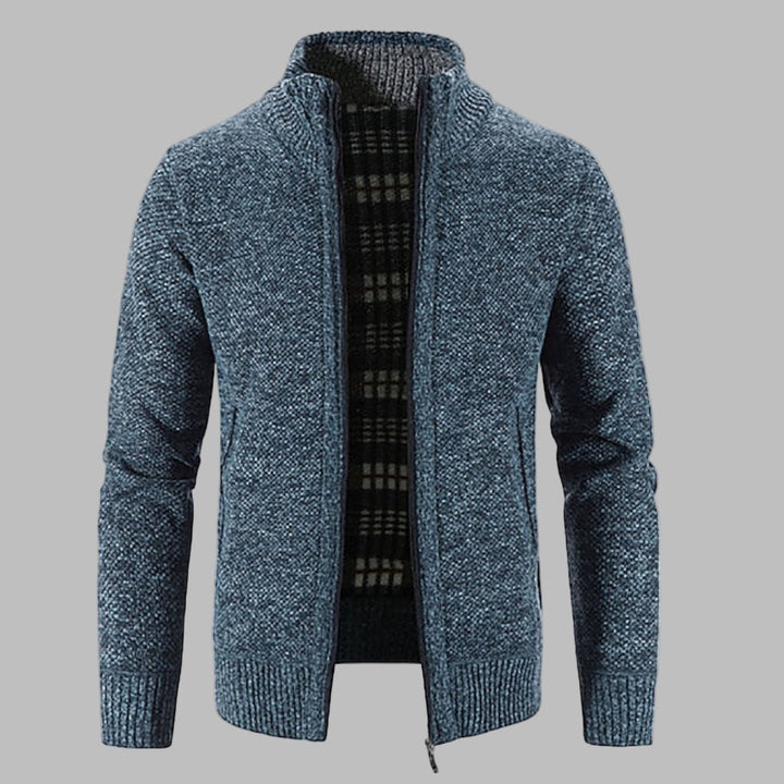 Pull en tricot zippé élégant pour homme