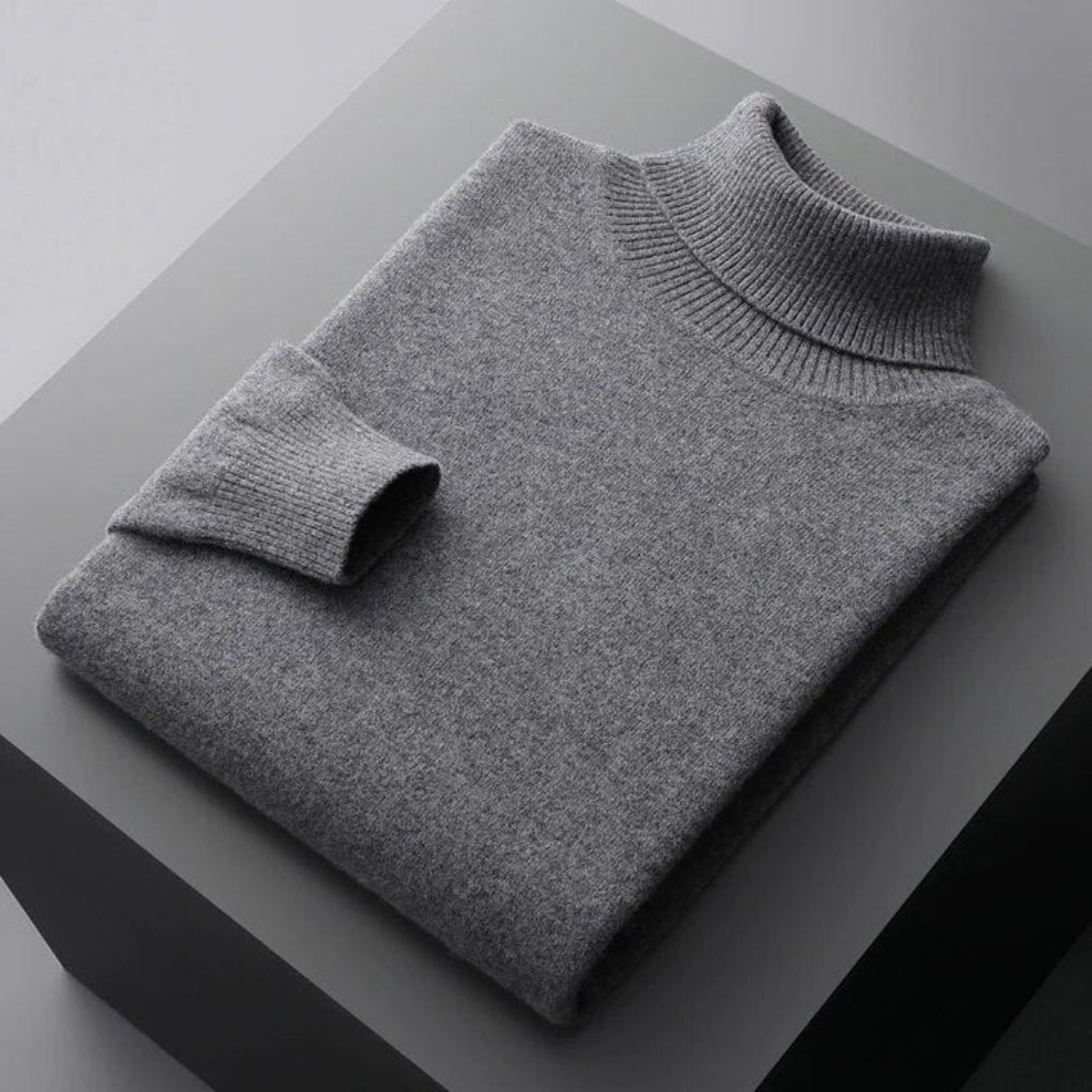 Pull col roulé en cachemire pour homme de haute qualité